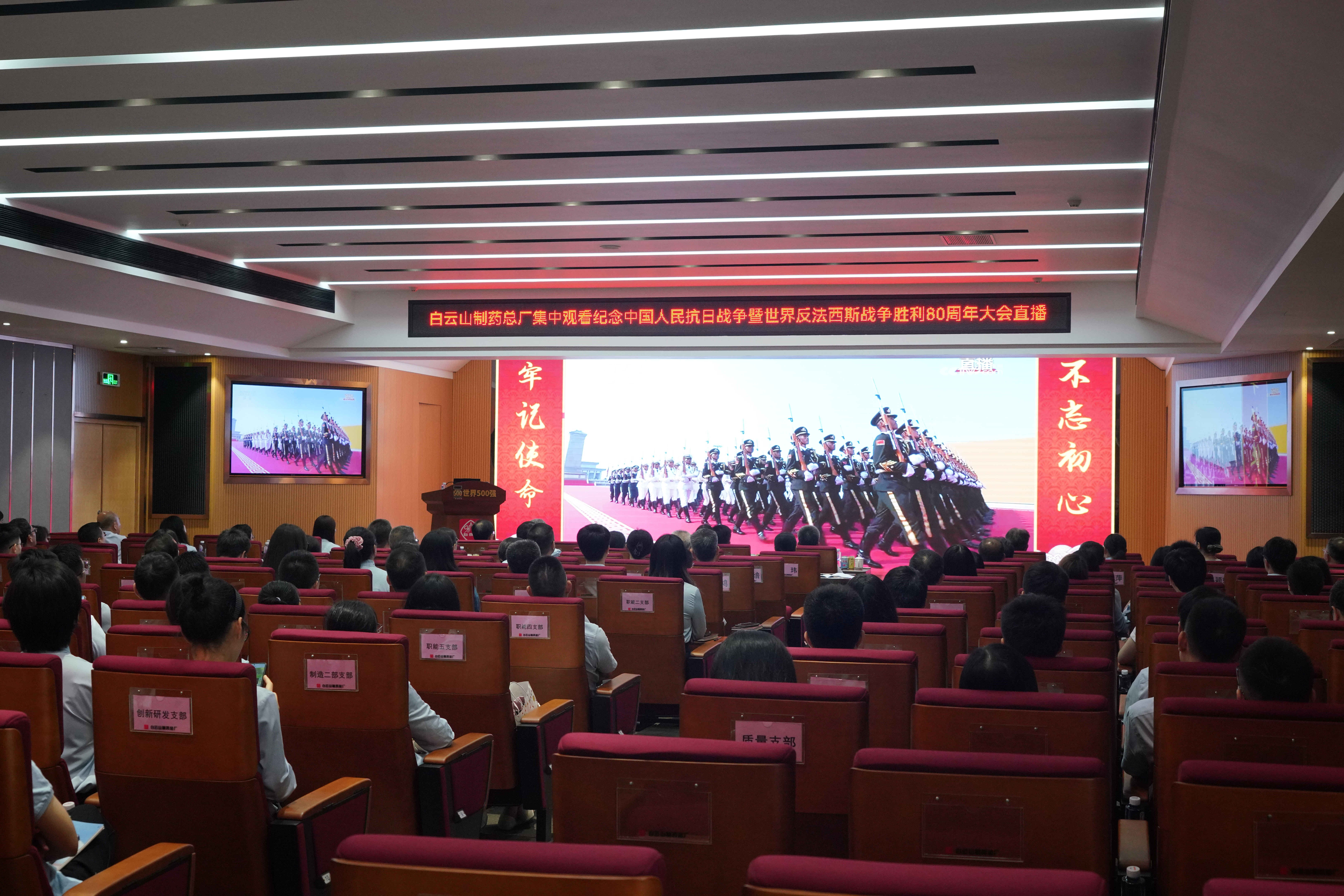 新宝GG组织集中旁观留想中国人民抗日战争暨世界反法西斯战争成功80周年大会
